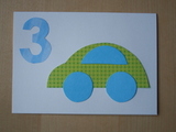 kinder geburtstagskarte auto