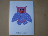kinder geburtstagskarte eule